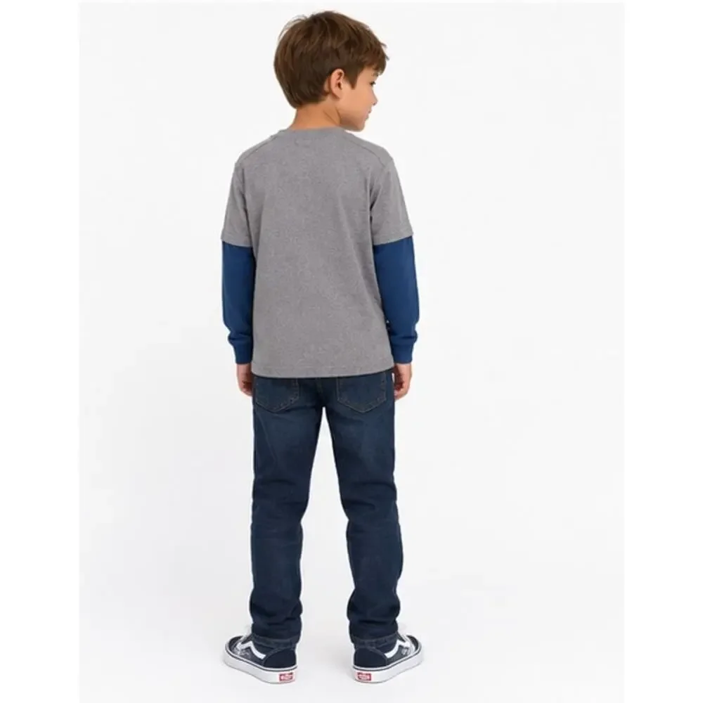 365 Kids from Garanimals Boys Graphic Long Sleeve Layered Tee Shirt Size 6